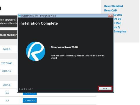 Revu Installation Complete