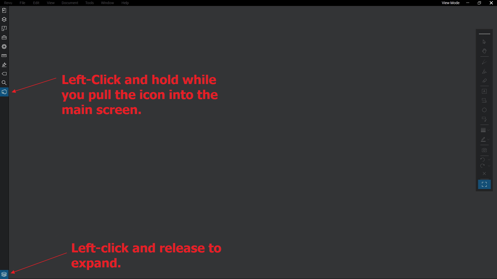Revue Toolbar Setup